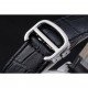 Cartier Ronde Louis White Dial Black Leather Strap 621977