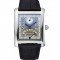 Cartier Tank White Dial Stainless Steel Case Black Leather Strap 622761