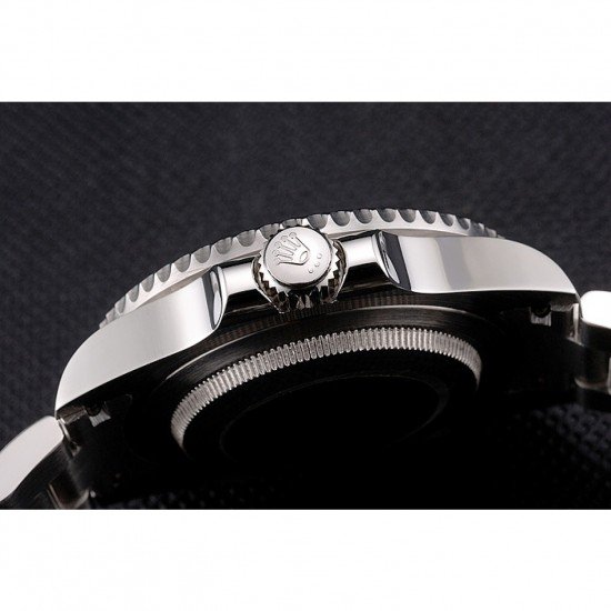Swiss Rolex Submariner Silver Dial Diamond Markings Black Bezel Stainless Steel Case And Bracelet