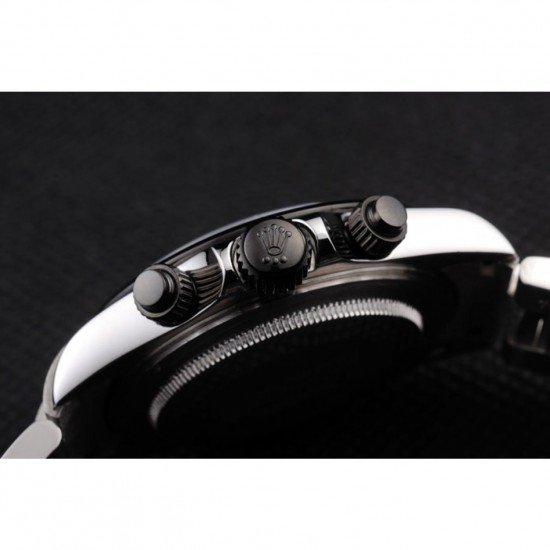 Rolex Daytona Stainless Steel Black Enameled Black Dial