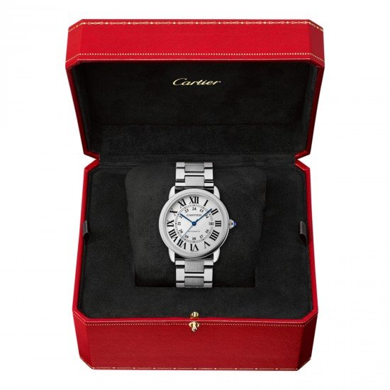 Swiss Ronde Solo de Cartier watch, 42 mm, steel