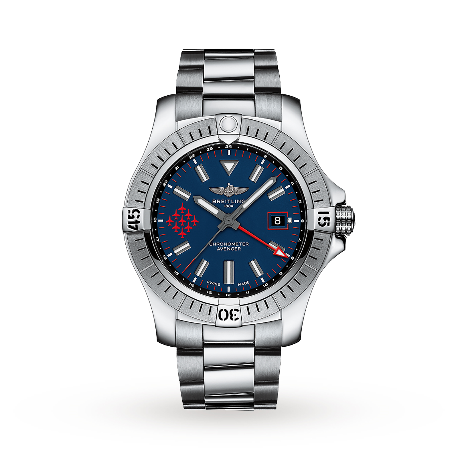 Swiss Breitling Exclusive Avenger Royal Air Force Red Arrows Limited Edition A323951A1C1A1