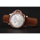 Panerai Radiomir White Dial Diamond Bezel Rose Gold Case Brown Suede Leather Strap 1453799