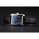 Cartier Tank MC Stainless Steel Case Black Dial Black Leather Strap 622174