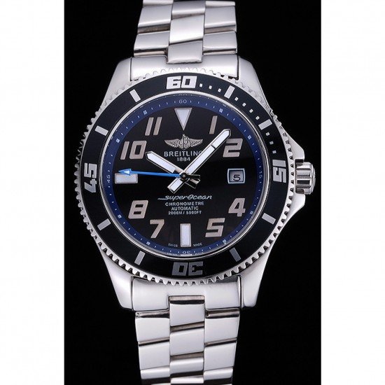 Breitling Superocean 44 Abyss Blue Accents Stainless Steel Bracelet 622506
