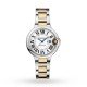 Swiss Ballon Bleu de Cartier watch, 33 mm, 18K yellow gold, steel