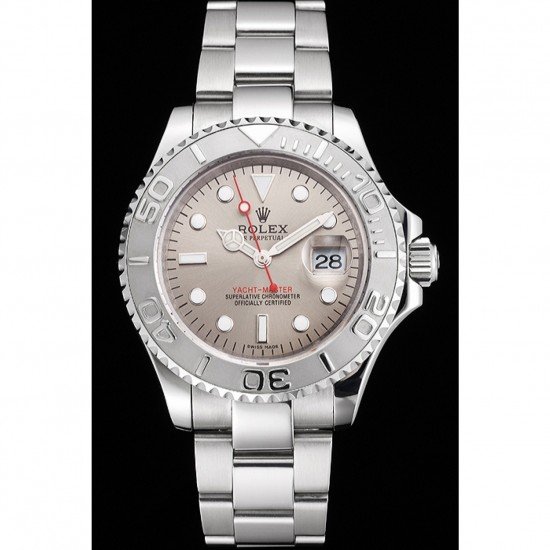 Swiss Rolex Yacht-Master Gray Dial Stainless Steel Case And Bracelet