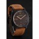 Swiss Panerai Luminor 1950 Brown Dial Black PVD Case Brown Suede Leather Strap 1453848