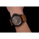 Swiss Panerai Luminor 1950 Brown Dial Black PVD Case Brown Suede Leather Strap 1453848