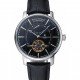 Vacheron Constantin Tourbillion Power Reserve Black Dial Silver Case Black Leather Bracelet 1454273