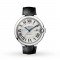 Swiss Ballon Bleu de Cartier watch, 42 mm, steel, leather