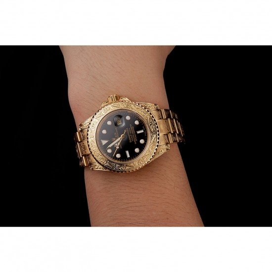 Rolex Submariner Skull Limited Edition Black Dial Gold Case And Bracelet 1454071