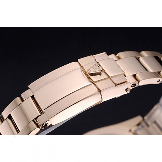 Rolex Cosmograph Daytona White with Black Subdials Gold Bracelet 622548