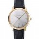 Swiss Vacheron Constantin Patrimony White Dial Gold Case Black Leather Bracelet 1454177