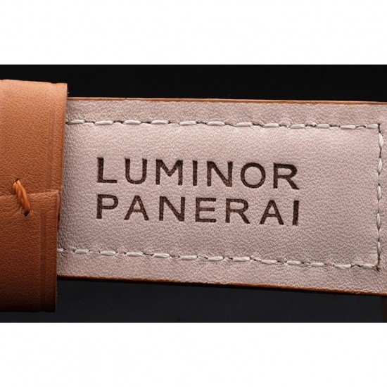 Panerai Luminor Marina White Dial Brown Leather Bracelet
