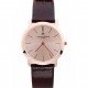 Vacheron Constantin Patrimony Rose Gold Dial Brown Leather Bracelet