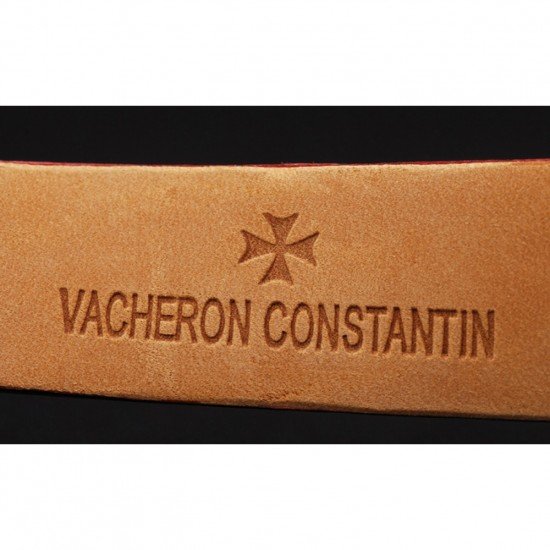 Vacheron Constantin Patrimony Rose Gold Dial Brown Leather Bracelet