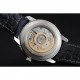 Swiss Vacheron Constantin Patrimony Grey Dial Silver Case Blue Leather Bracelet 1454159