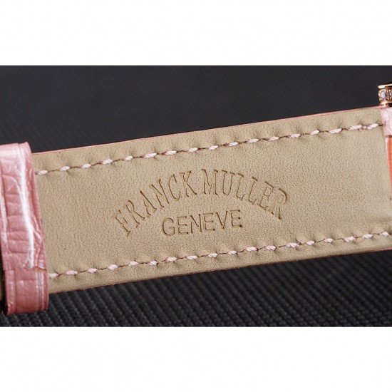 Franck Muller Double Mistery 4 Saisons White Dial Rose Gold Case Light Pink Leather Strap