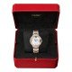Swiss Ballon Bleu de Cartier watch, 33 mm, rose gold, steel, diamonds