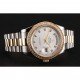Swiss Rolex Day-Date White Dial Gold Diamond Case Two Tone Stainless Steel Bracelet 1453971