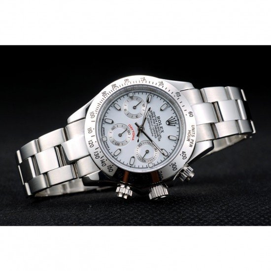 Rolex Daytona Lady Stainless Steel Case White Dial Tachymeter