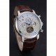 Vacheron Constantin Patrimony Traditionnelle Silver Case Brown Leather Strap 622304