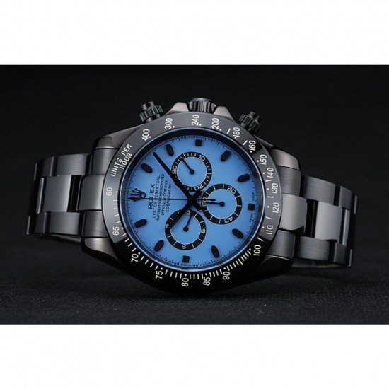Rolex Cosmograph Daytona Blue And Black Dial Black Stainless Steel Case And Bracelet 1454250