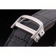 Cartier Tank Anglaise 36mm White Dial Stainless Steel Case Black Leather Bracelet