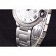 Cartier Ballon Bleu 42mm White Dial Diamonds Stainless Steel Case And Bracelet