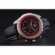 Breilting Bentley Supersports Black And Red Dial Black Leather Bracelet 622430