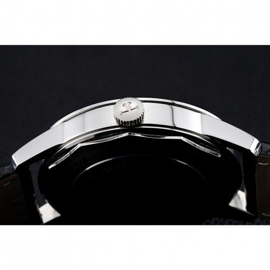 Jaeger LeCoultre Geophysic White Dial Silver Case Black Leather Bracelet 1454040