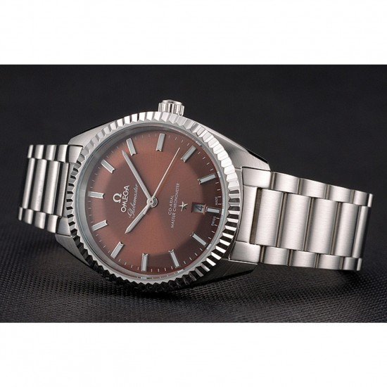 Omega Globemaster Brown Dial Stainless Steel Case And Bracelet