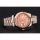 Swiss Rolex Datejust Rose Gold Dial And Bezel Stainless Steel Case Two Tone Bracelet