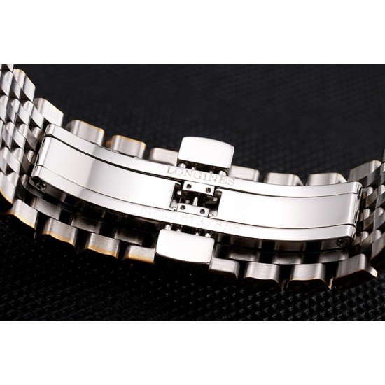 Swiss Longines Grande Classique White Dial Gold Case Two Tone Bracelet