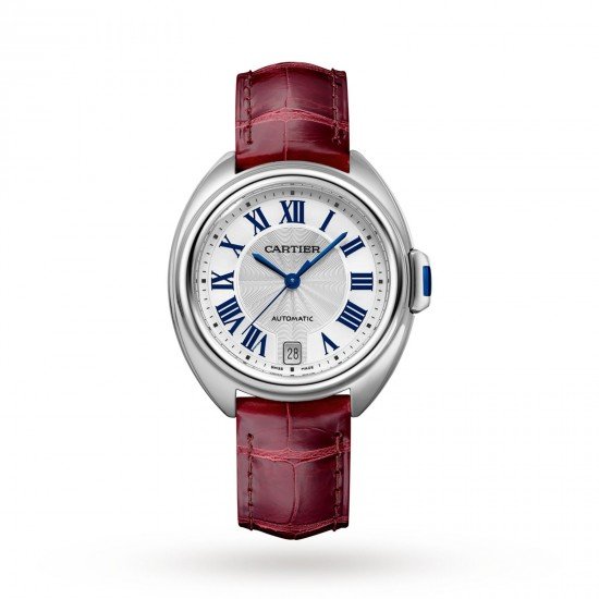 Swiss Clé de Cartier watch, 35 mm, steel