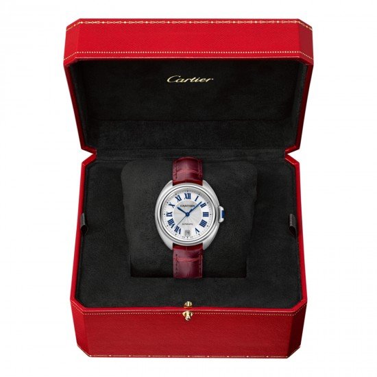 Swiss Clé de Cartier watch, 35 mm, steel