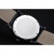 Cartier Rotonde White Dial Black Case Black Leather Bracelet 1454220