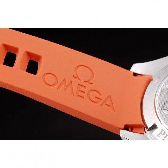 Omega Swiss Seamaster Planet Ocean Big Size Orange Strap