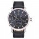 Vacheron Constantin Tourbillon Black Dial Stainless Steel Case Black Leather Bracelet