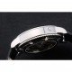Vacheron Constantin Tourbillon Black Dial Stainless Steel Case Black Leather Bracelet