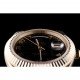 Rolex DayDate Black Patterned Dial Gold Stainless Steel Strap 41980