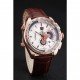 Tag Heuer Carrera Rose Gold Case White Dial Brown Leather Strap 98244
