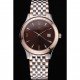 Jaeger LeCoultre Master Brown Dial Rose Gold Bezel Two Tone Band 622091