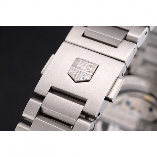 Tag Heuer Swiss Carrera Tachymeter Bezel Stainless Steel White Dial