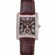 Cartier Tank MC Gold Diamond Case Brown Dial Brown Leather Strap 622170