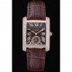 Cartier Tank MC Gold Diamond Case Brown Dial Brown Leather Strap 622170