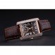 Cartier Tank MC Gold Diamond Case Brown Dial Brown Leather Strap 622170