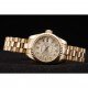 Rolex DateJust Ribbed Pattern Gold Bezel Gold Dial