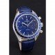 Omega Speedmaster Blue Dial Stainless Steel Case Blue Leather Strap 622808